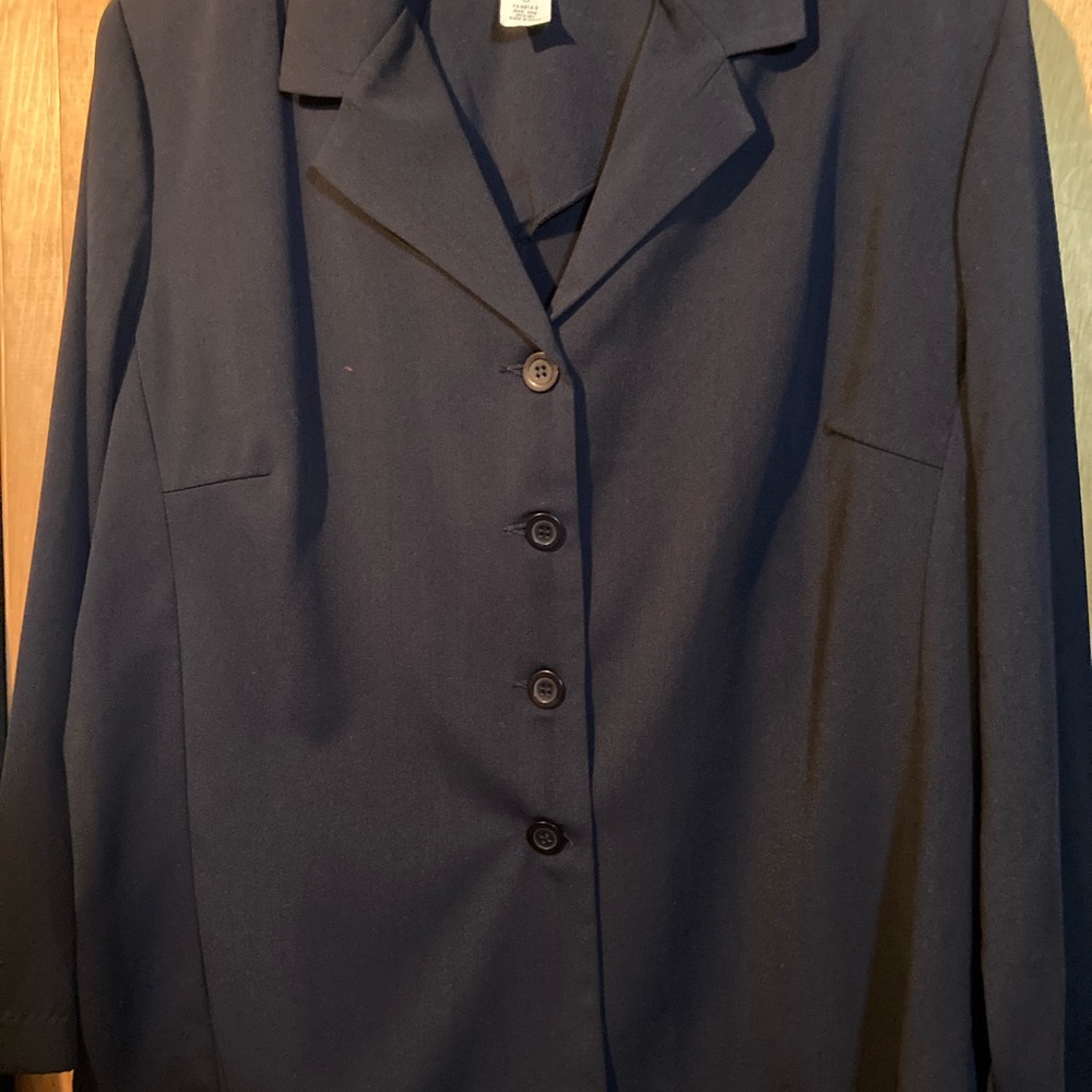 Navy Jessica London Suit with Tulip Skirt